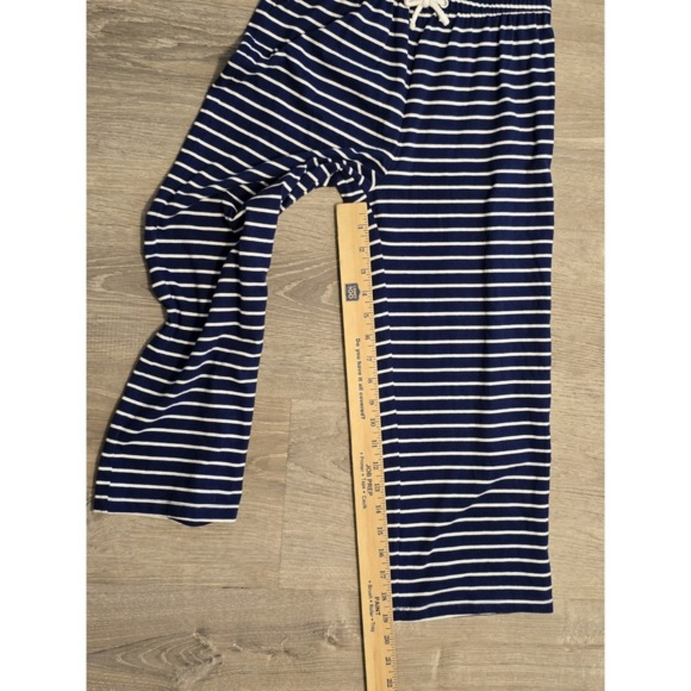 Nautica Blue White Striped Jumpsuit Girls Size M 8/10 Glitter Pineapple Nautical - Picture 5 of 10